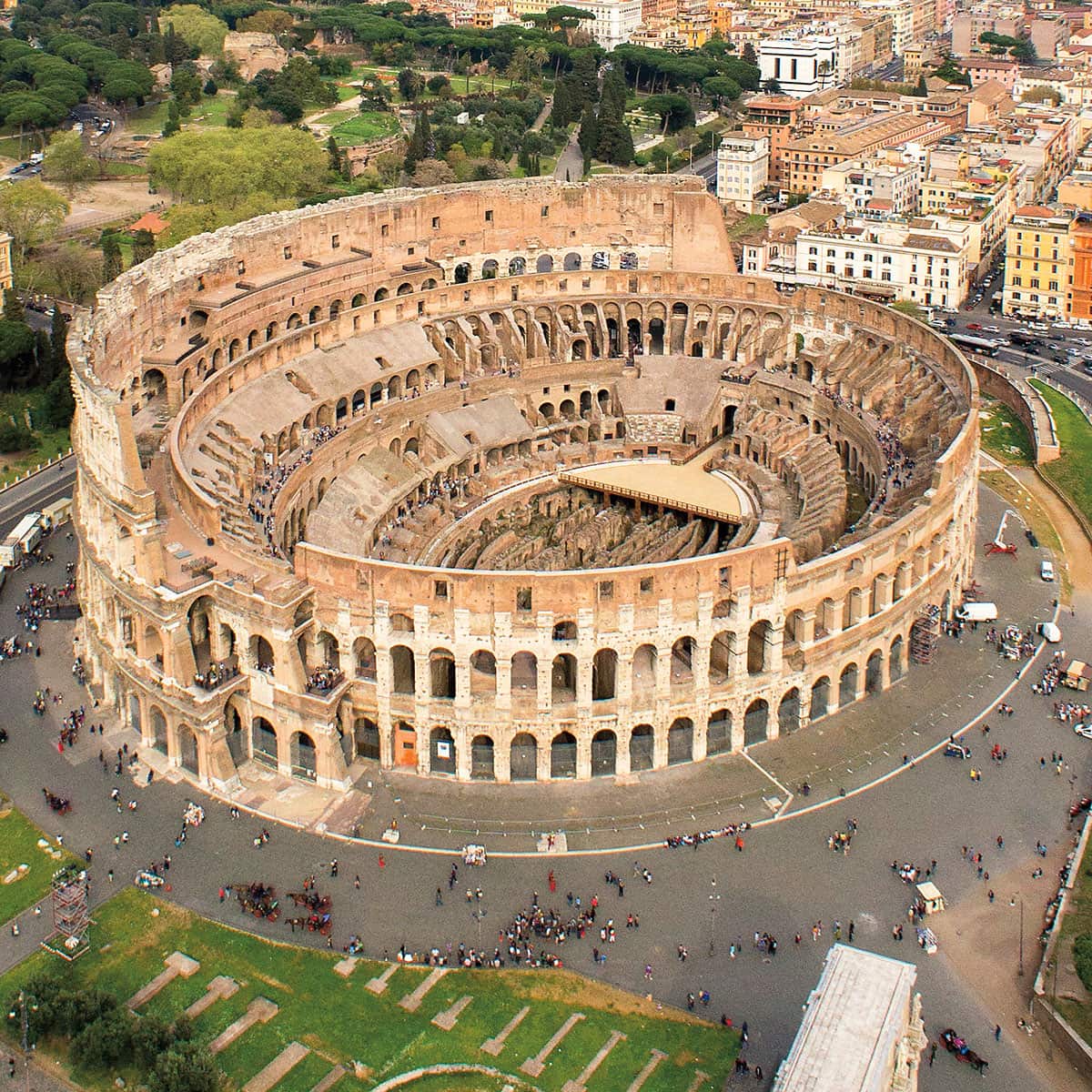 The colosseum in Rome