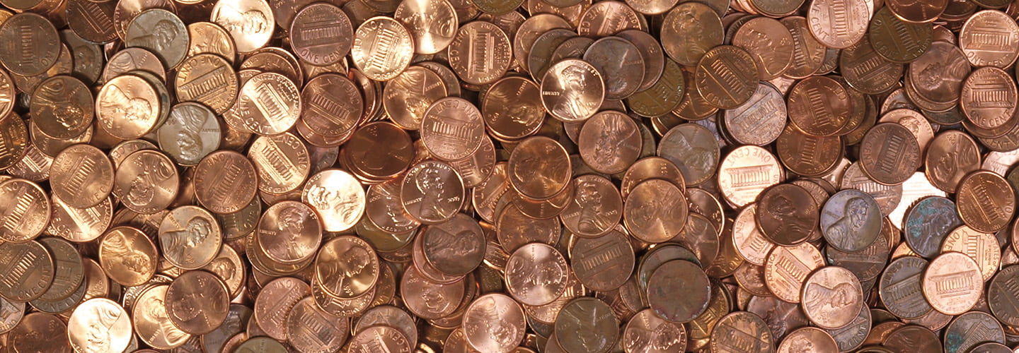 Image of a pile of pennies